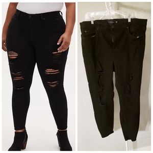 Torrid black sky high skinny jeans